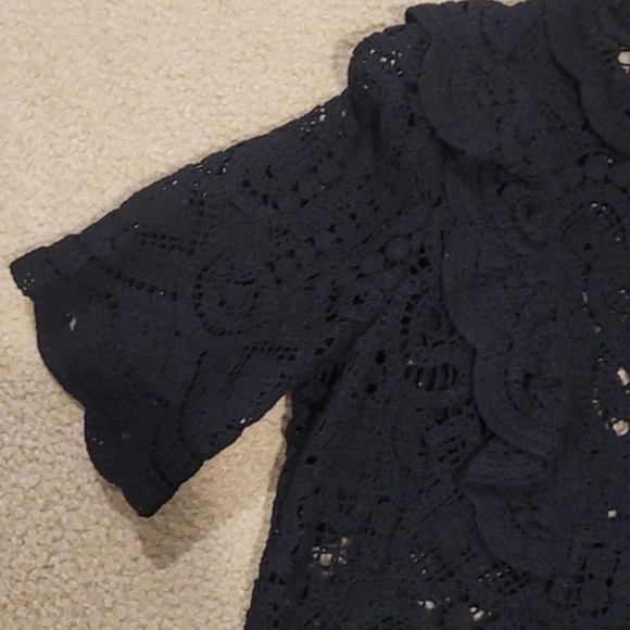 Sezane Pauletta Blouse Black US 4 Fr 36 NWT - Picture 3 of 8